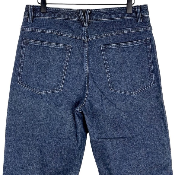 Duluth Trading Co Jeans Womens 10 x 29" Relaxed Fit High Rise Straight Dark Wash - Picture 5 of 7